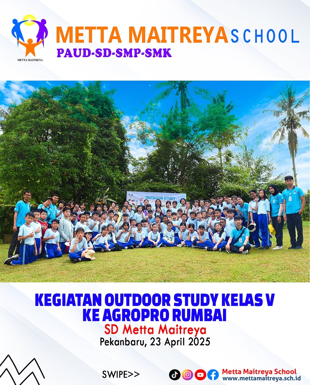 Highlight Kegiatan Outdoor Study Kelas V ke Agropro Rumbai